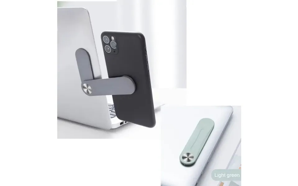 Universal Magnetisk Mobilholder Til Montering På Laptop. Lysegrøn
