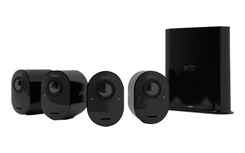 Arlo Ultra 2 Gen 5 V2 Security System Gateway 4x Kamera - Svart