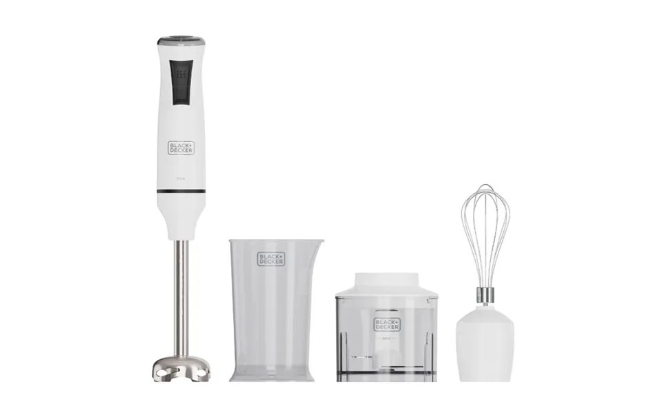 Black Decker Stavblender 750w Hvid Sæt