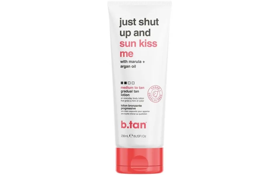 B.tan Just Shut Up & Sunkiss Me Gradual Medium Tan Lotion 236 Ml