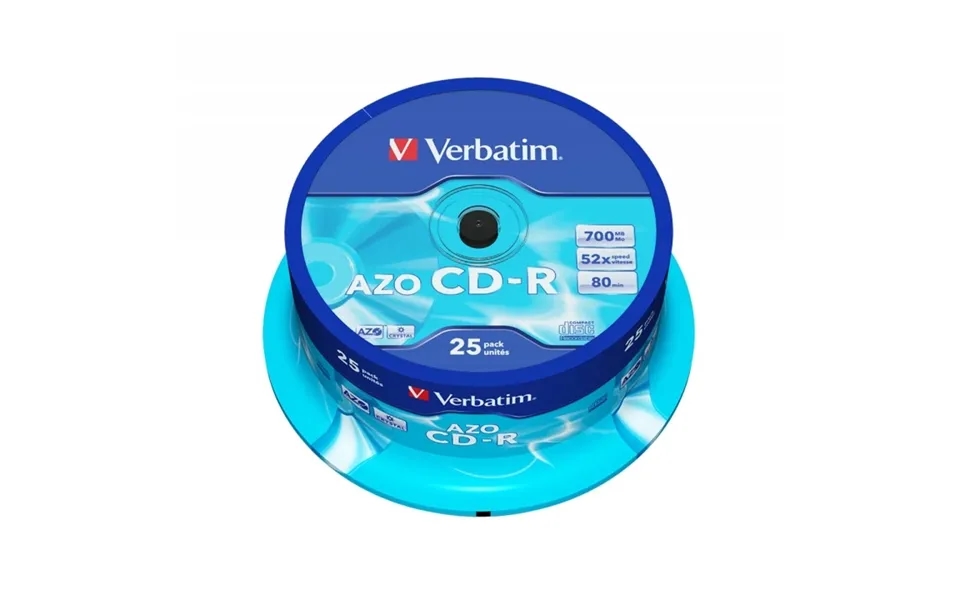 Cd-r Azo Crystal 700 Mb 52x 25 Pack Spindel