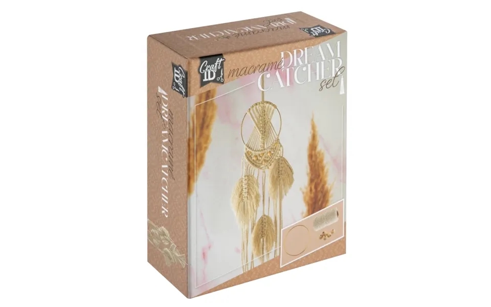 Craft Id Makrame-sæt, Vægophæng - Fjer Cr1726 Ge