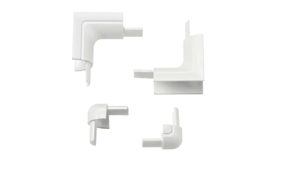 D-line Adapter Kit 22x22mm 4 Dele Hvid