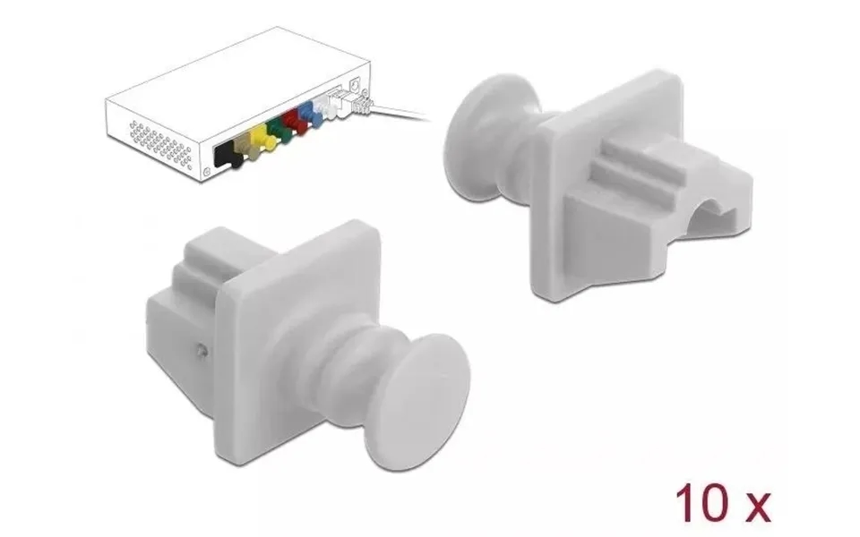 Delock Dust Cover For Rj45 Jack 10 Pieces White