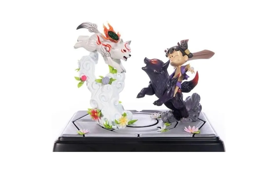 First4figures - Okamiden Chibiterasu Vs Dark Chibiterasu & Possessed Kuni Resin
