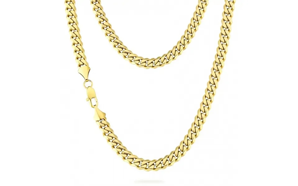 Guldfarvet Halskæde 40 Cm Og Armbånd 20 Cm