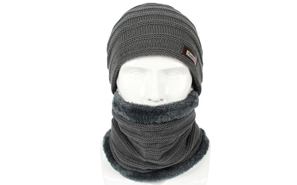 Hat Og Halstørklæde - Grå