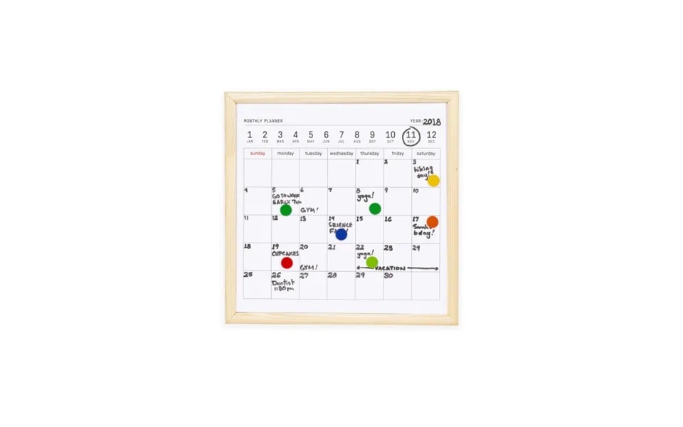 Kikkerland Mini Whiteboard-kalender Mh76-s