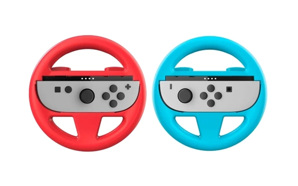 Nacon Wheel Duo Pack Til Nintendo Switch Ii - 2 Joy-con -hjul I Rød Og Blå