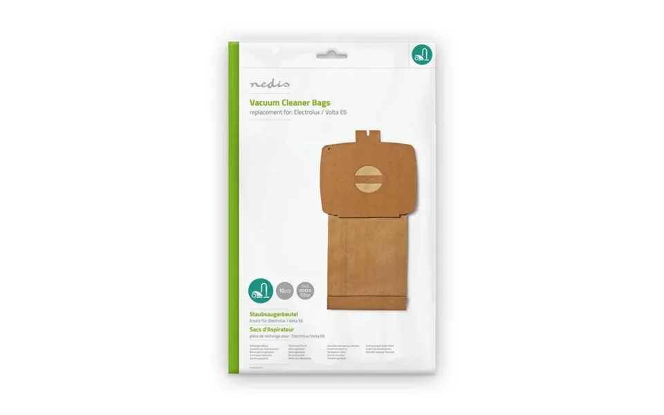 Nedis Støvsugerpose 10 Stk. Papir Mest Solgt For Electrolux Brun