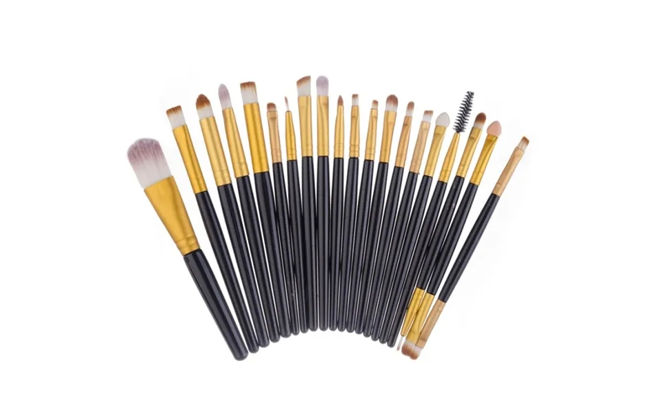 Professionelle Blide Make-up Børster 20-pack - Svart