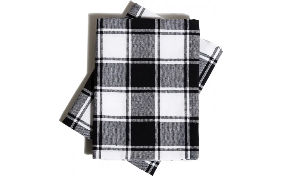 Queen Anne Kökshandduk 2-pack Svart 45x65