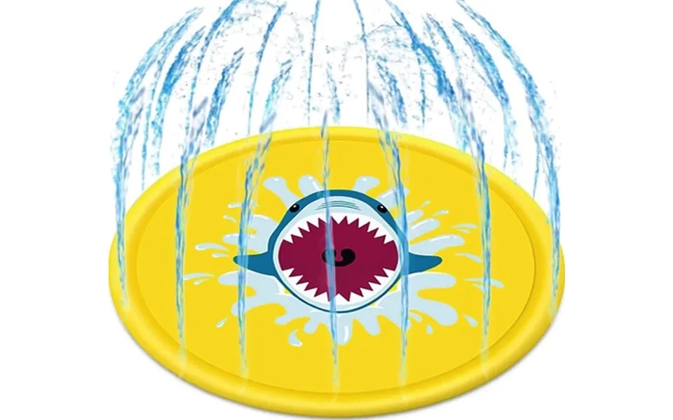 Springvandstæppe Med Hajmotiv - Gul