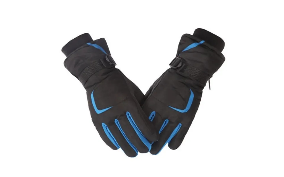 Vandtætte Skihandsker - Blå Svart