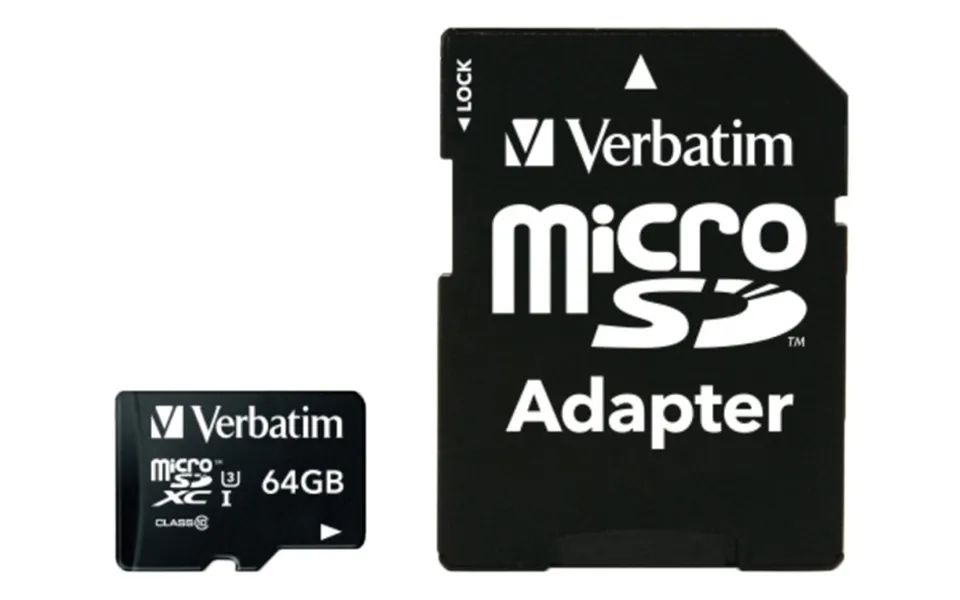 Verbatim Pro Microsdxc U3 M. Adapter 64gb
