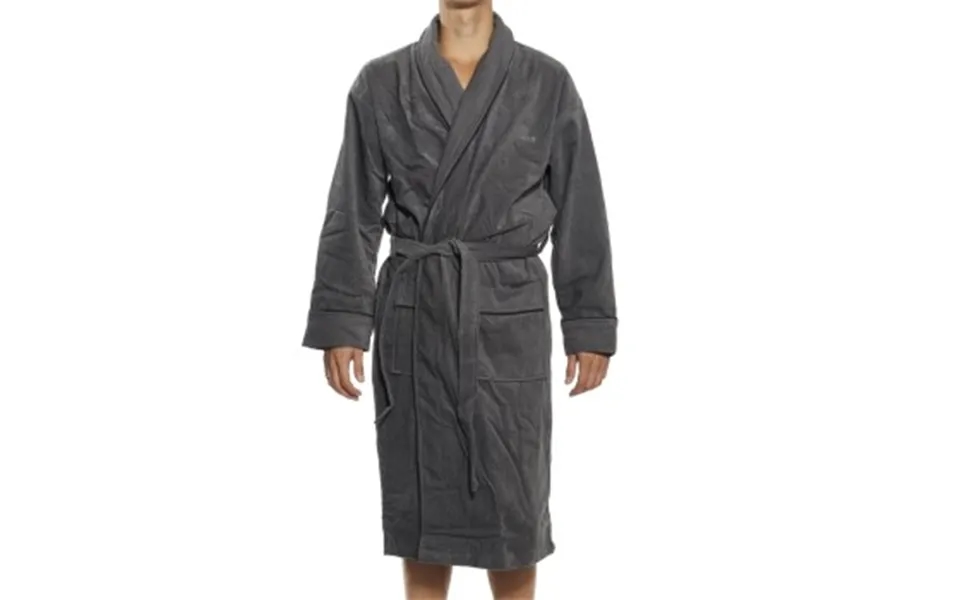 Jbs Bath Robe Grå Bomuld Small Herre