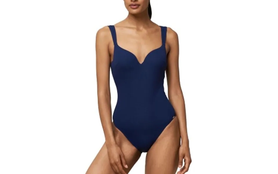 Triumph Summer Glow Owp Padded Swimsuit Marineblå E 44 Dame