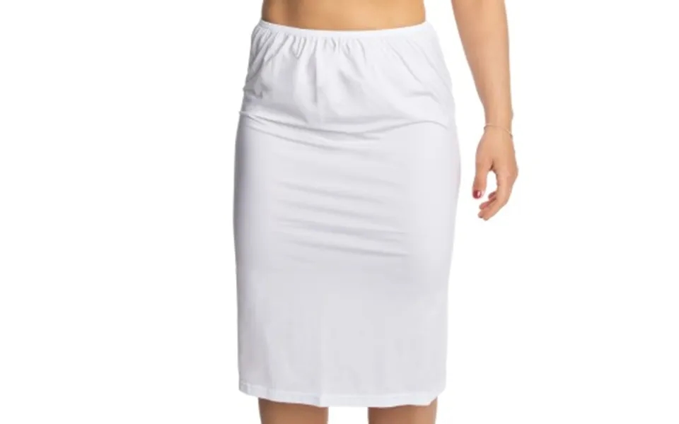 Trofe Slip Skirt Long Hvid Medium Dame