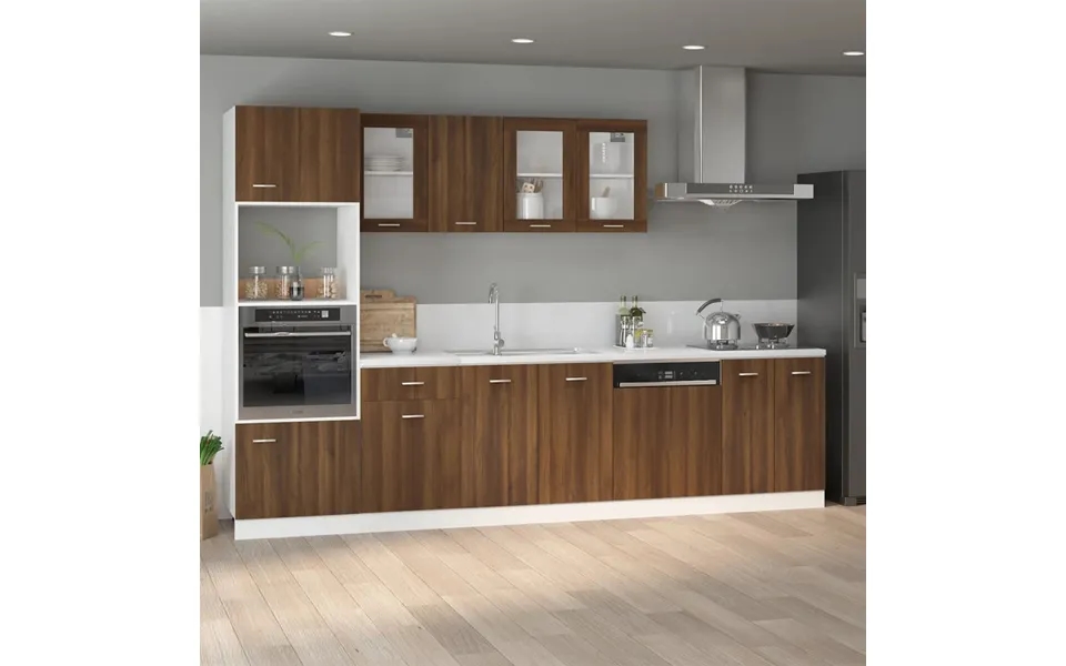 Vidaxl Bundskab Til Vask Lyon Brun Eg 80x46x81,5 Cm Konstrueret Træ