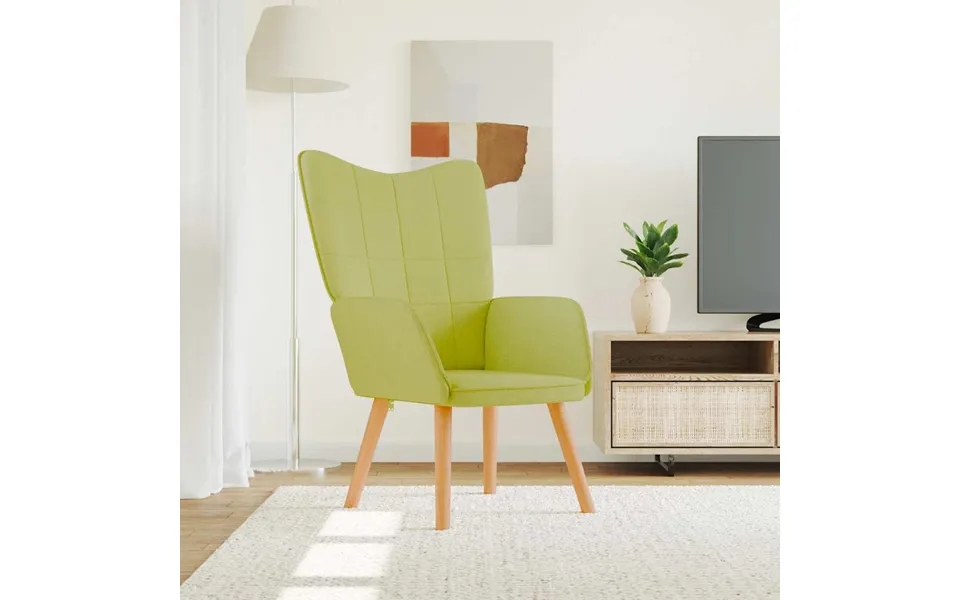 Vidaxl Lænestol Stof Grøn