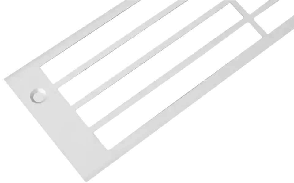 Ventilationsrist - Aluminium 250 X 80 Mm