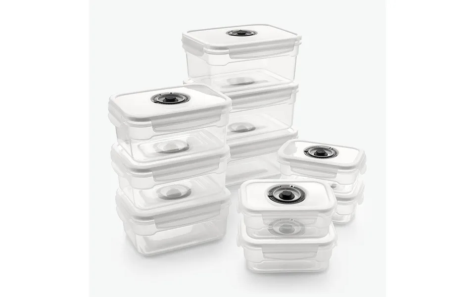 Vakuumbeholdere I Plast Sæt Uden Chef Sæt