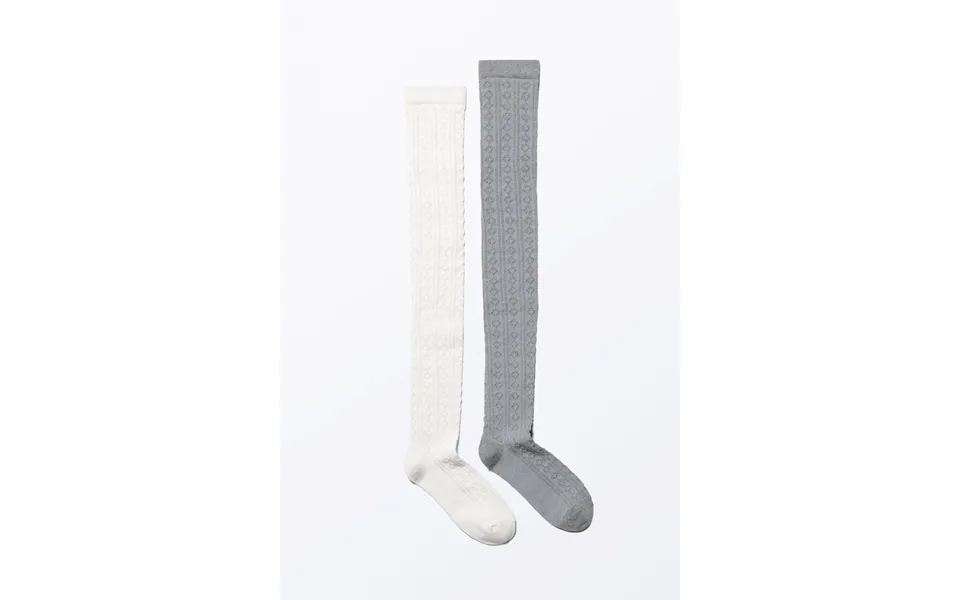 2-pack Pointelle Knee-high Socks