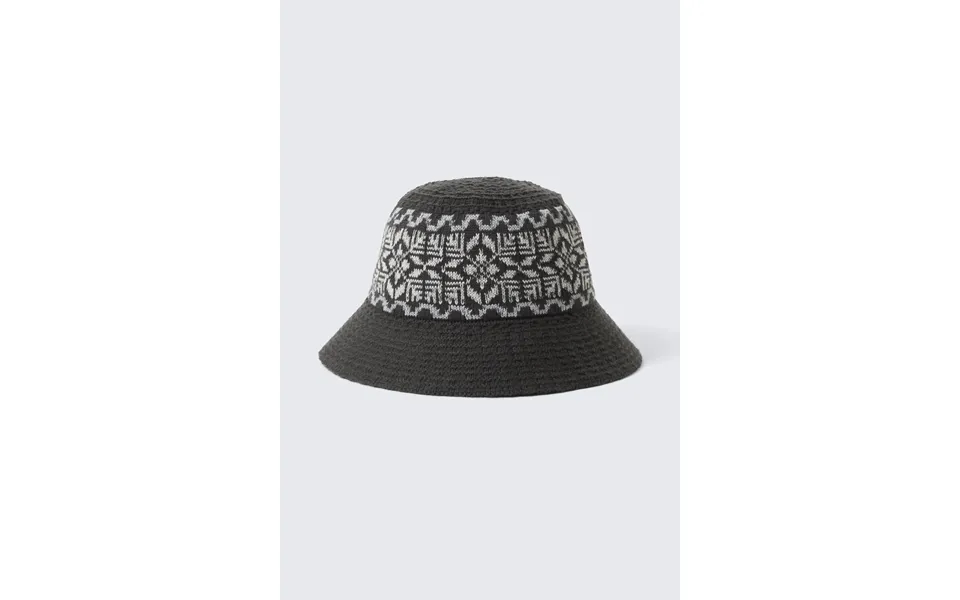 Knitted Jaquard Bucket Hat