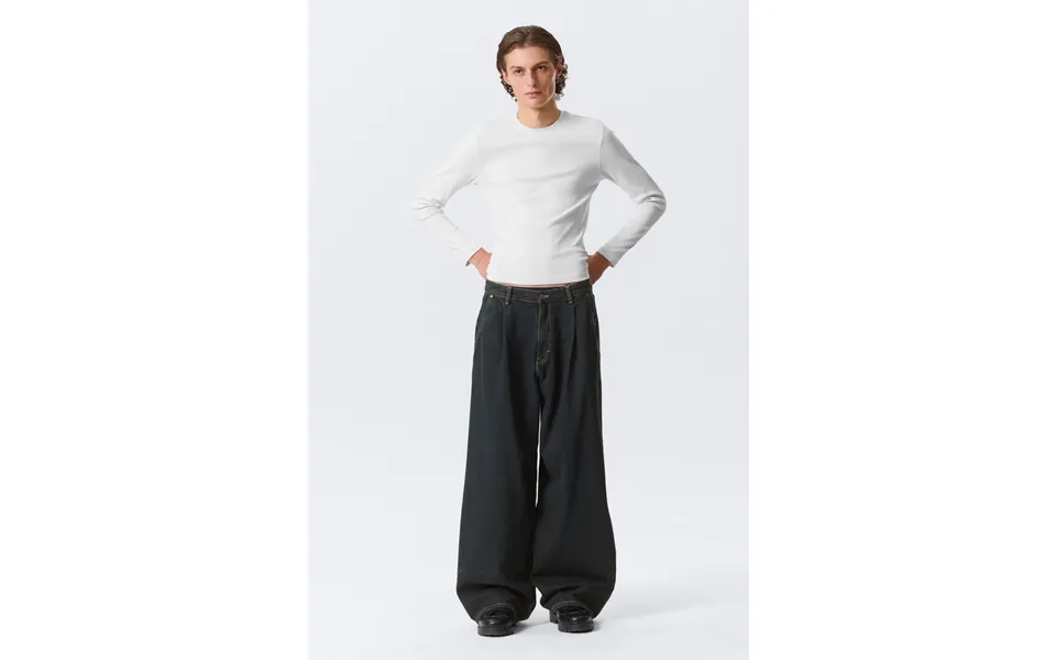 Pleated Loose Baggy Leg Jeans