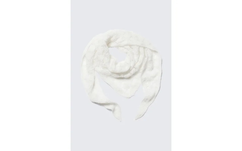 Textured Triangle Knit Scarf