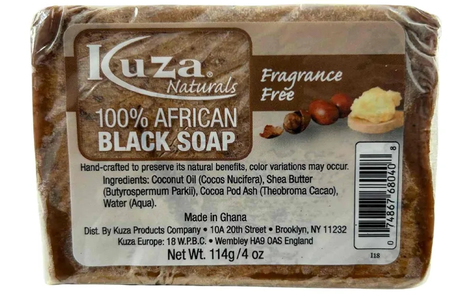 Kuza 100% African Black Soap 114 G