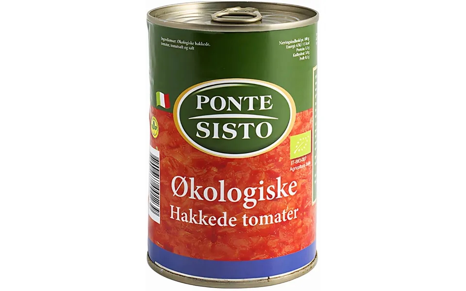 Ponte Sisto Økologiske Hakkede Tomater 400 G