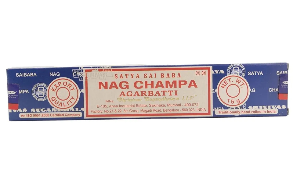 Satya Nag Champa Røgelsespinde 15 G