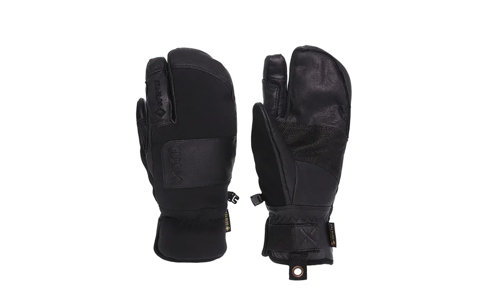 Patrol Gore-tex Unisex Trigger Skiluffe - Gore-tex Membran Med Merinolite Isolering Og Gedeskindslæder Sort